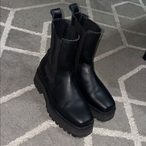 Leather Combat Boots
